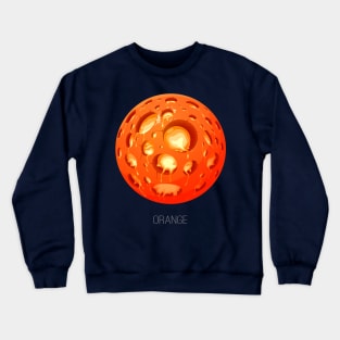 Orange Planet Crewneck Sweatshirt